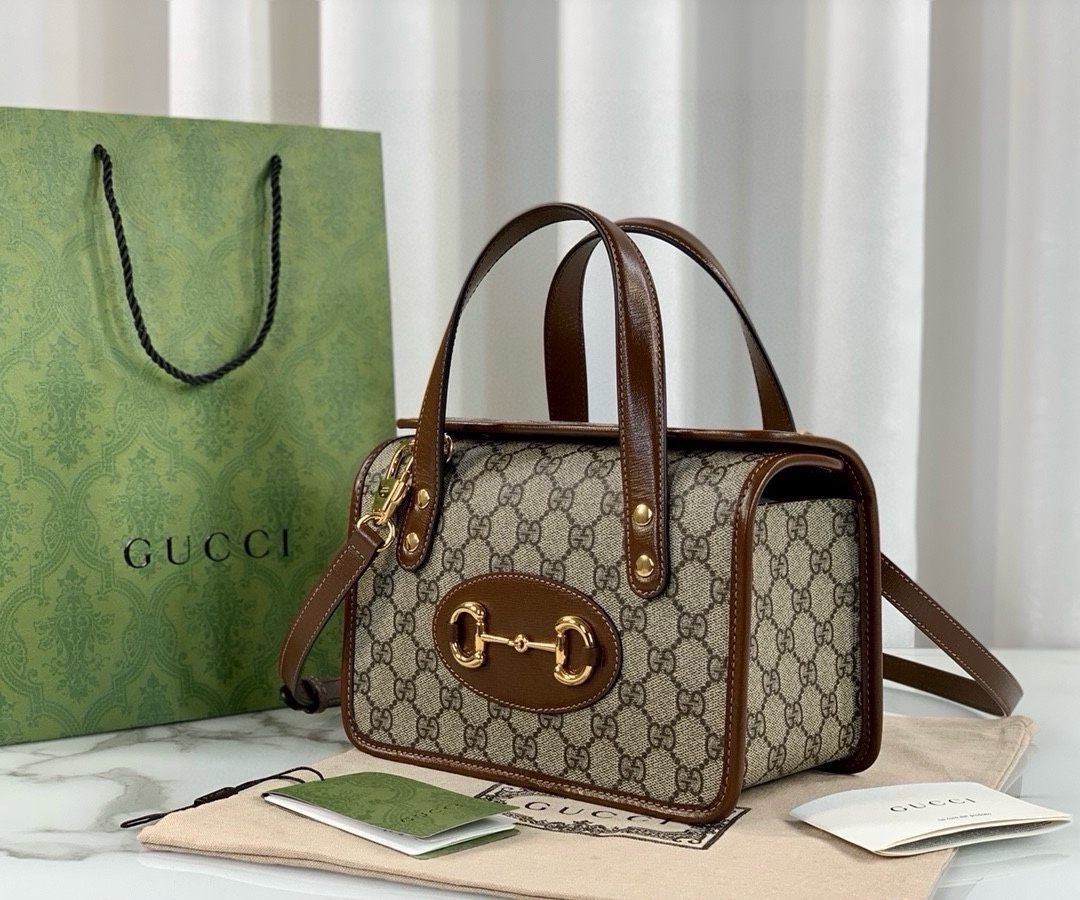 Gucci Horsebit 1955 Series Small Handbag Brown